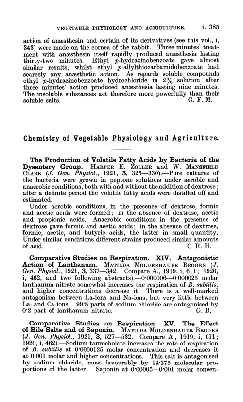 Chemistry of vegetable physiology and agriculture
