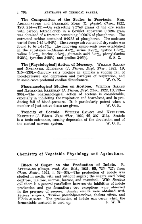 Chemistry of vegetable physiology and agriculture