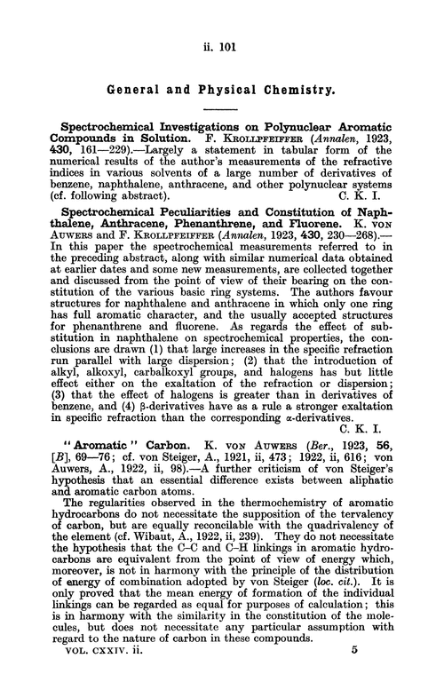 General and physical chemistry