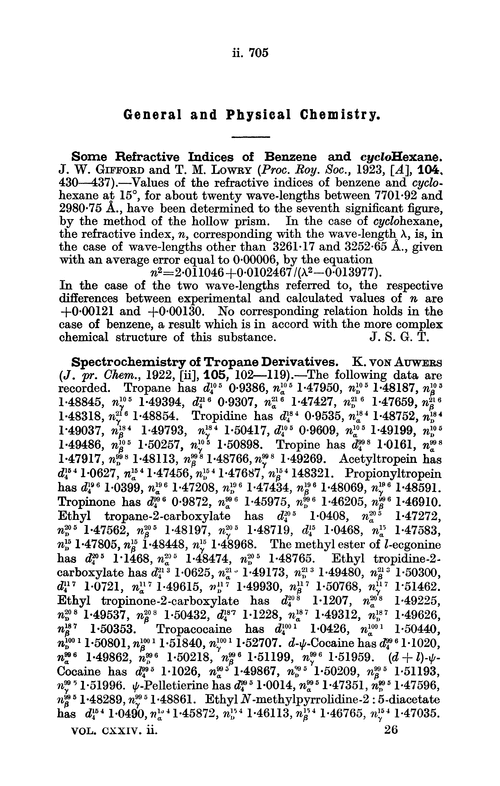 General and physical chemistry