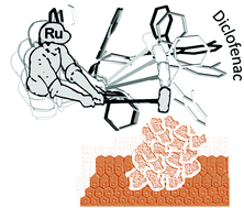 Graphical abstract: Ru(ii)/diclofenac-based complexes: DNA, BSA interaction and their anticancer evaluation against lung and breast tumor cells