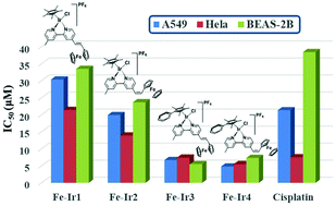 Graphical abstract: Preparation and the anticancer mechanism of configuration-controlled Fe(ii)–Ir(iii) heteronuclear metal complexes
