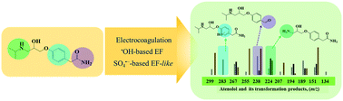 Graphical abstract: Mechanisms for degradation and transformation of β-blocker atenolol via electrocoagulation, electro-Fenton, and electro-Fenton-like processes