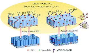 Graphical abstract: Aging retardation strategy of PVDF membranes: evaluation of free radical scavenging effect of nano-particles