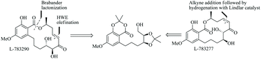 Graphical abstract: Asymmetric total syntheses of naturally occurring α,β-enone-containing RALs, L-783290 and L-783277 through intramolecular base-mediated macrolactonization reaction