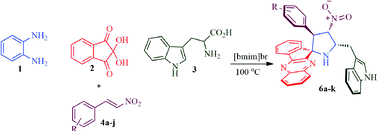 Graphical abstract: Regio- and diastereoselective synthesis of spiropyrroloquinoxaline grafted indole heterocyclic hybrids and evaluation of their anti-Mycobacterium tuberculosis activity