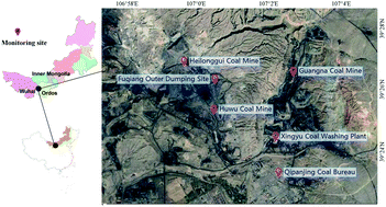 Graphical abstract: Environmental investigation of pollutants in coal mine operation and waste dump area monitored in Ordos Region, China