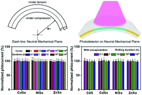Graphical abstract: Fabricating ultra-flexible photodetectors at the neutral mechanical plane by encapsulation