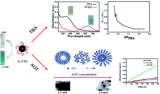 Graphical abstract: Influence of amphiphilic molecules on the peroxidase-like behavior of nanoparticles in an aqueous solution