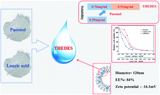 Graphical abstract: Eutectic-based liposome as a potential delivery system of paeonol