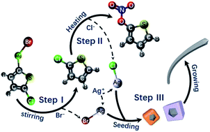 Graphical abstract: Synthesis and the growth mechanism of ultrafine silver nanowires by using 5-chloro-2-thienylmagnesium bromide as the additive