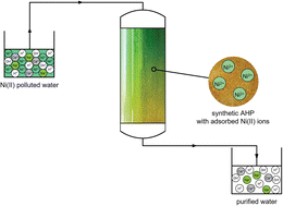 Graphical abstract: Application of amino-hypophosphite polyampholyte for purification of wastewater containing Ni(ii) ions