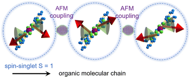 Graphical abstract: Antiferromagnetic spin-1 large-D phase in organic spin-chain crystals