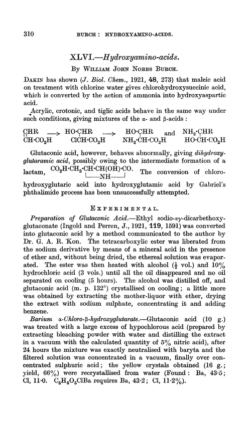 XLVI.—Hydroxyamino-acids