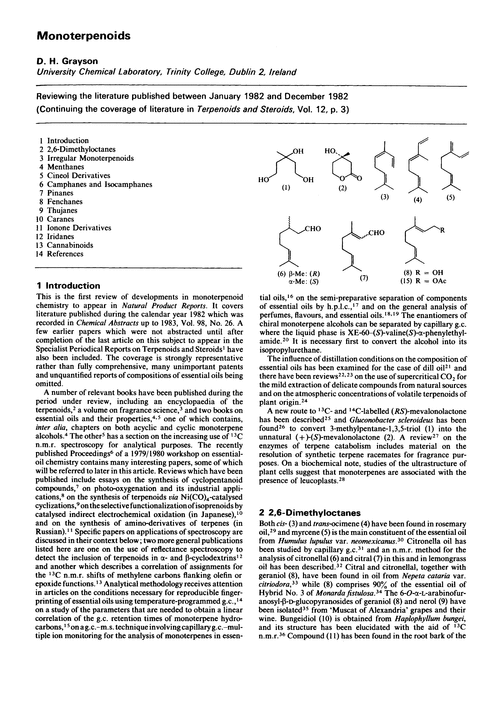 Monoterpenoids