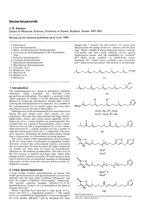Sesterterpenoids