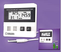 带有时间/日期显示及最高温/最低温记忆功能 Traceable进口温度计 配探头