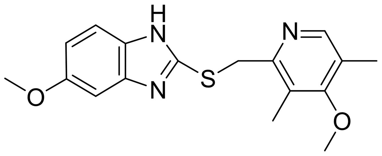 5-甲氧基-2-(4-甲氧基-3,5-二甲基-2-吡啶基)甲基硫代-1H-苯并咪唑