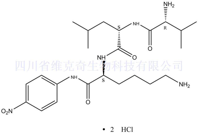 D-缬氨酰-L-白氨酰-L-赖氨酸对硝基丨苯丨胺二盐丨酸盐