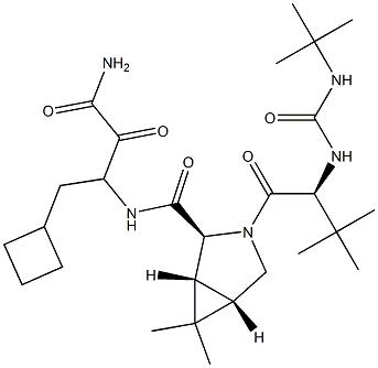 394730-60-0/(1R,2S,5S)-N-(4-氨基-1-环丁基-3,4-二氧代丁烷-2-基)-3-[(2S)-2-(叔丁基氨基甲酰氨基)-3,3-二甲基丁酰基]-6,6-二甲基-3-氮杂双环[3.1.0]己烷-2-甲酰胺