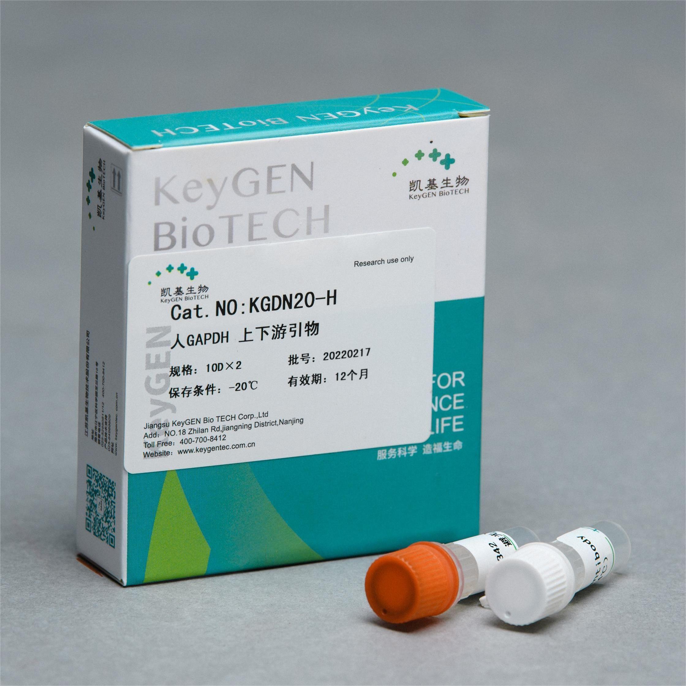 GAPDH上、下游引物(10μM)（Realtime-PCR，小鼠）