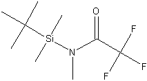 N-(叔丁基二甲基硅烷)-N-三氟乙酰胺结构式