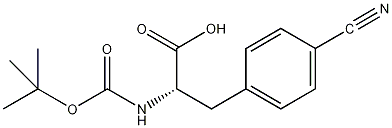 丁氧羰基对氰基-L-苯丙氨酸结构式