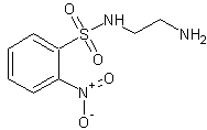 N-(2-氨基乙基)-2-硝基苯磺酰胺结构式
