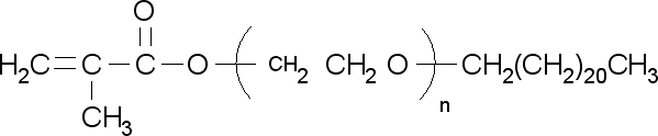 Poly(ethylene glycol) behenyl ether methacrylate