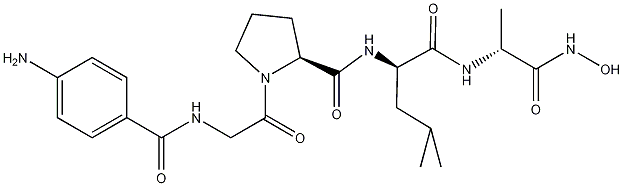 4-Aminobenzoyl-Gly-Pro-D-Leu-D-Ala hydroxamic acid
