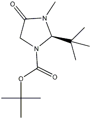 (R)-1-BOC-2-(tert-Butyl)-3-methyl-4-imidazolidinone结构式