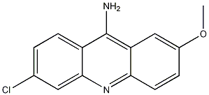 9-氨基-6-氯-2-甲氧基吖啶结构式
