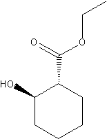 反-2-羟基-1-环己烷羧酸乙酯结构式