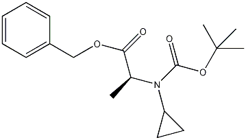 N-Boc-(S)环丙苯胺苯醚结构式