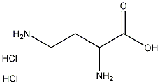DL-2,4-二氨基丁酸二盐酸盐结构式