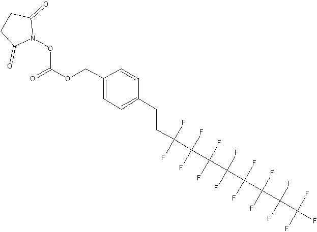 N-[4-(3,3,4,4,5,5,6,6,7,7,8,8,9,9,10,10,10-Heptadecafluorodecyl) benzyloxycarbonyloxy]succinimide