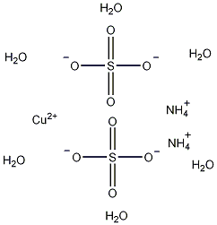 Ammonium copper(II) sulfate hexahydrate