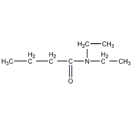 N,N -二乙基丁基酰胺结构式