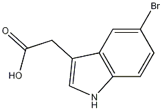 5-溴吲哚-3-乙酸结构式