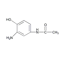 N-(3-氨基-4 -羟苯基)乙酰胺结构式