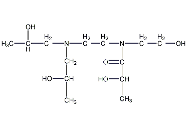 1,1'-(2-(N-2-羟乙基-2-羟丙基氨基)乙基亚胺)二丙-2-醇结构式
