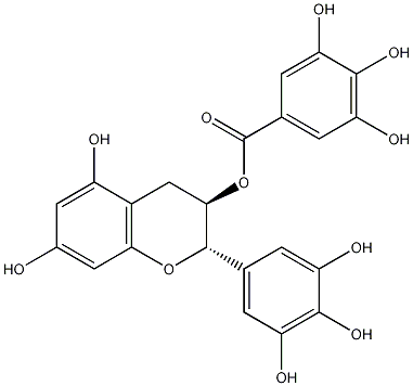 (-)-没食子酸棓儿茶酸结构式