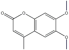 6,7-二甲氧基-4-甲基香豆素结构式