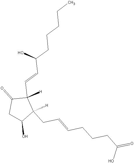 前列腺素 D2结构式