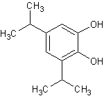 3,5-二异丙基儿茶酚结构式