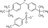 二(4-叔丁基苯基)碘对甲苯磺酸盐结构式