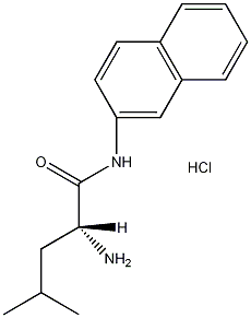 L(+)-亮氨酰-2-萘胺盐酸盐结构式