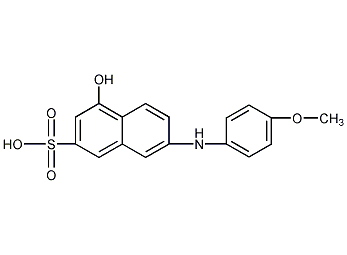 4-Hydroxy-7-[(4-methoxyphenyl)amino]naphthalen-2-sulphonic acid