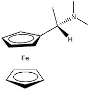 (S)-(-)-N,N-二甲基-1-二茂铁基乙胺结构式