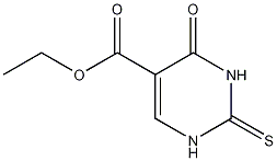 2-硫代嘧啶-5-羧酸乙酯结构式